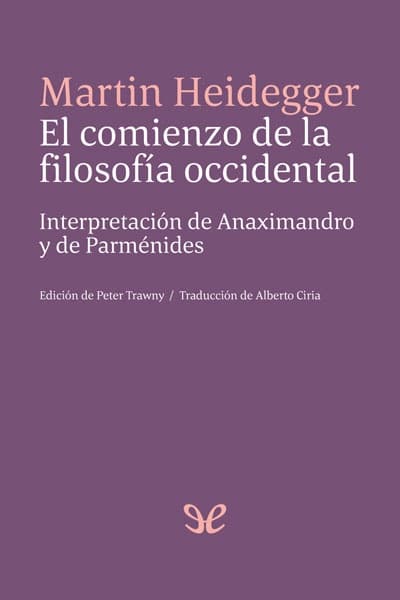 El comienzo de la filosofía occidental